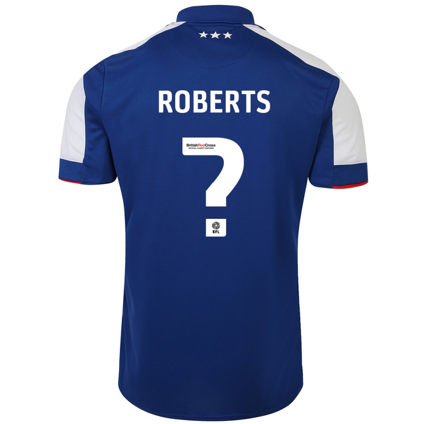 Niño Fútbol Camiseta Mathaeus Roberts #0 Azul 1ª Equipación 2023/24 México