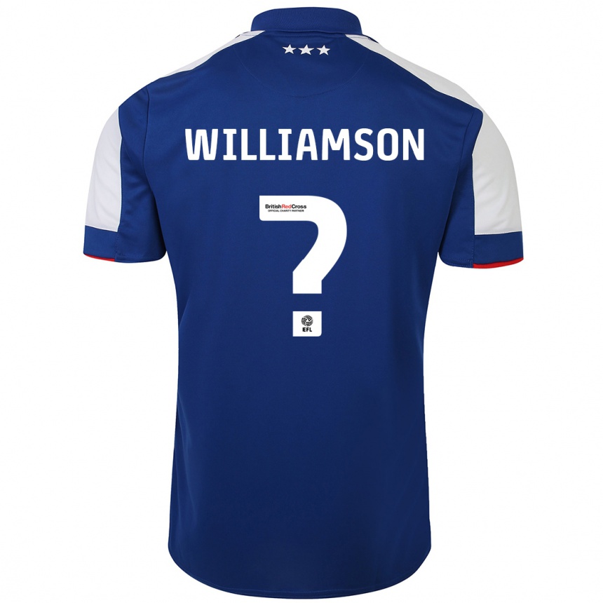 Niño Fútbol Camiseta Woody Williamson #0 Azul 1ª Equipación 2023/24 México