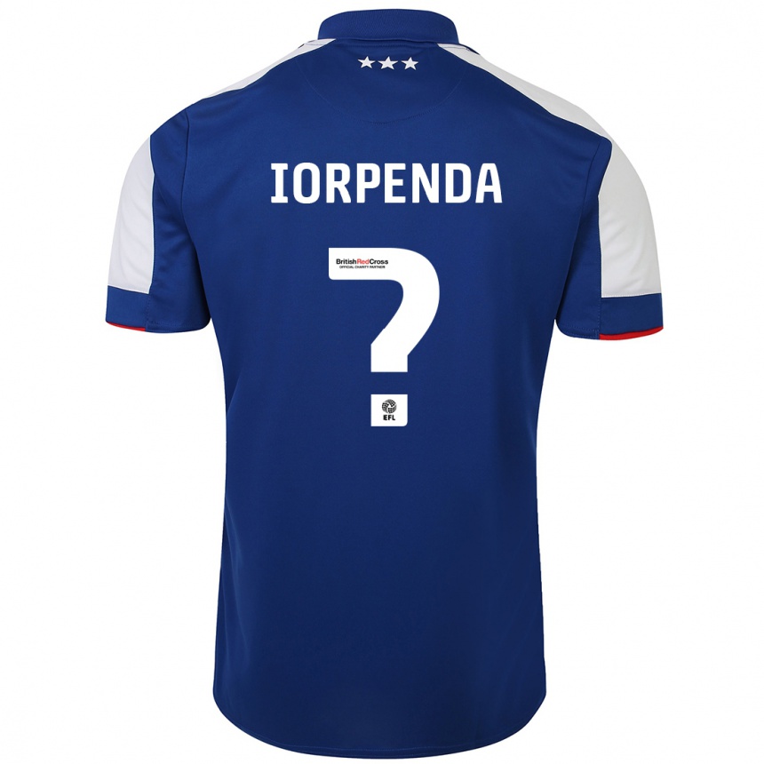 Niño Fútbol Camiseta George Iorpenda #0 Azul 1ª Equipación 2023/24 México