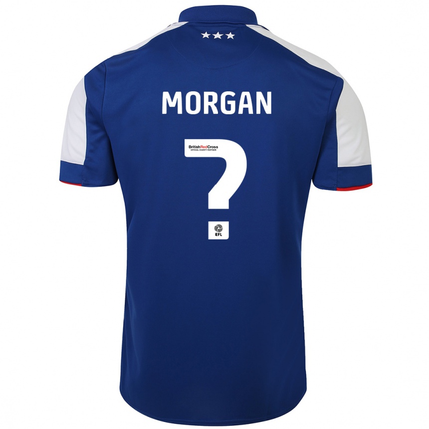 Niño Fútbol Camiseta Rio Oudnie-Morgan #0 Azul 1ª Equipación 2023/24 México