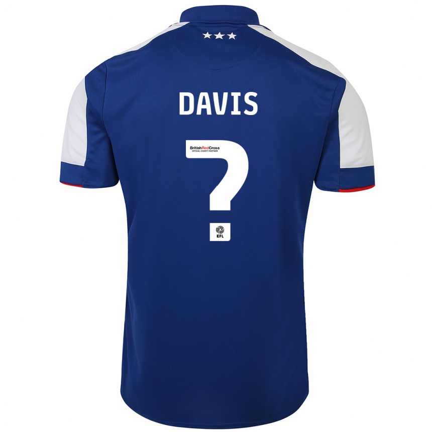 Niño Fútbol Camiseta Oli Davis #0 Azul 1ª Equipación 2023/24 México
