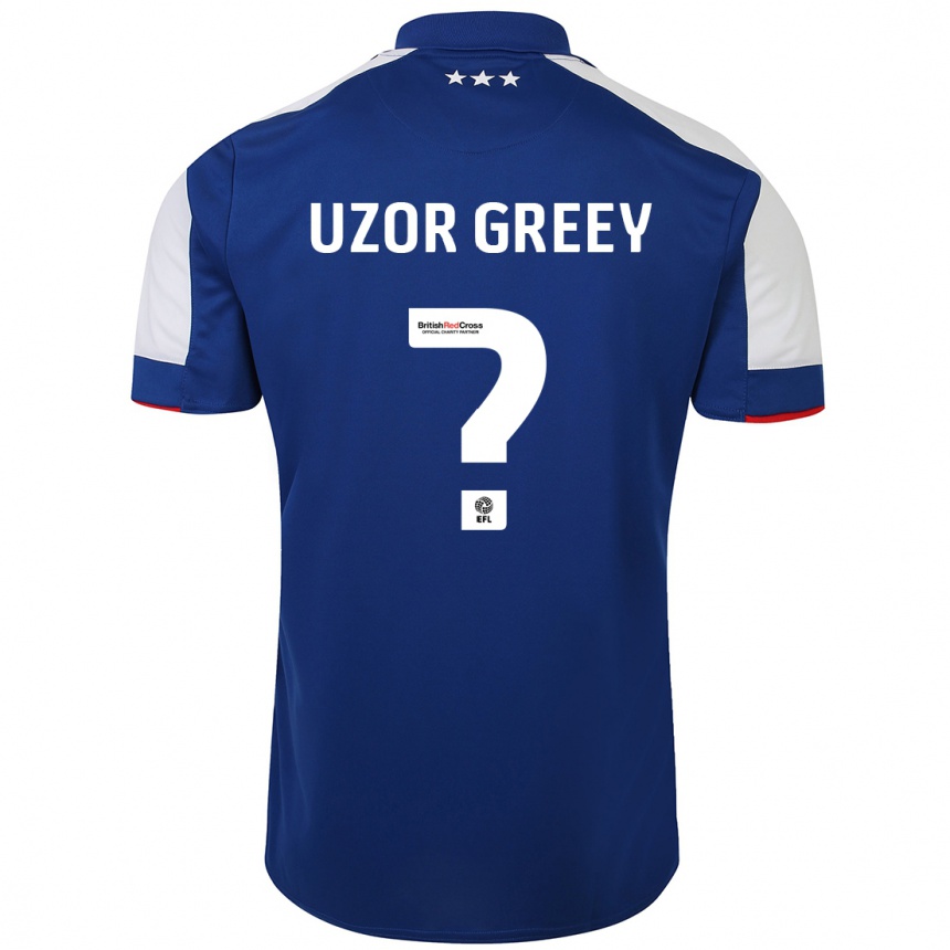 Niño Fútbol Camiseta Chuks Uzor-Greey #0 Azul 1ª Equipación 2023/24 México