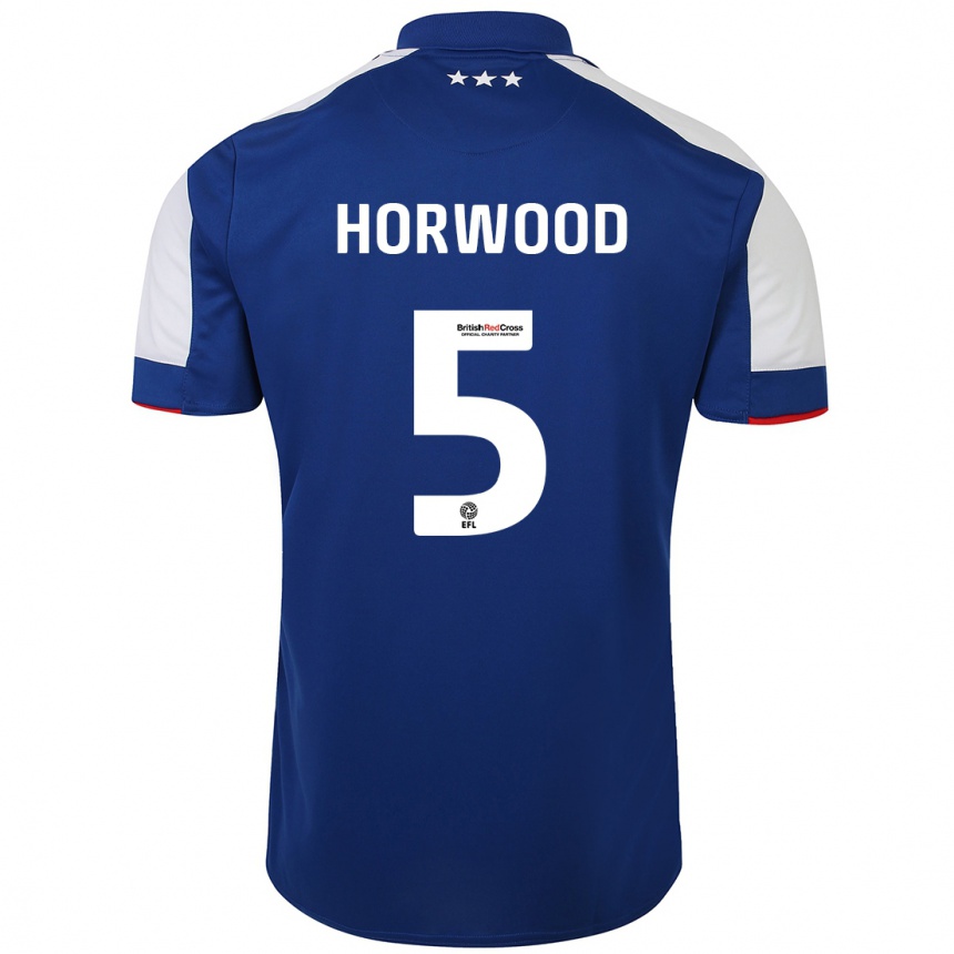 Niño Fútbol Camiseta Bonnie Horwood #5 Azul 1ª Equipación 2023/24 México