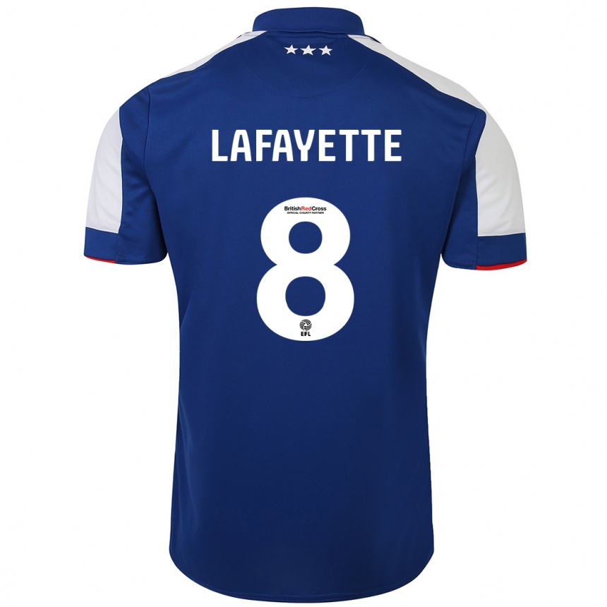 Niño Fútbol Camiseta Abbie Lafayette #8 Azul 1ª Equipación 2023/24 México