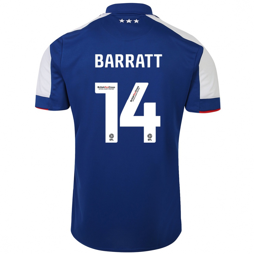 Niño Fútbol Camiseta Zoe Barratt #14 Azul 1ª Equipación 2023/24 México
