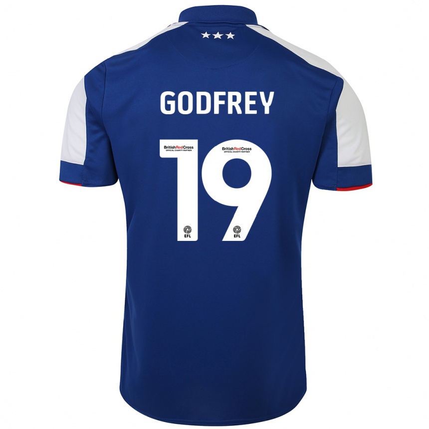 Niño Fútbol Camiseta Freya Godfrey #19 Azul 1ª Equipación 2023/24 México