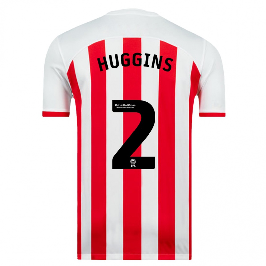 Niño Fútbol Camiseta Niall Huggins #2 Blanco 1ª Equipación 2023/24 México