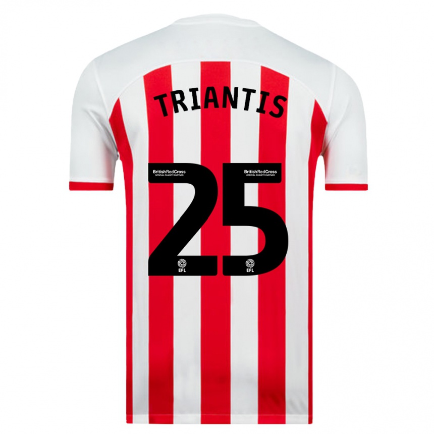 Niño Fútbol Camiseta Nectarios Triantis #25 Blanco 1ª Equipación 2023/24 México