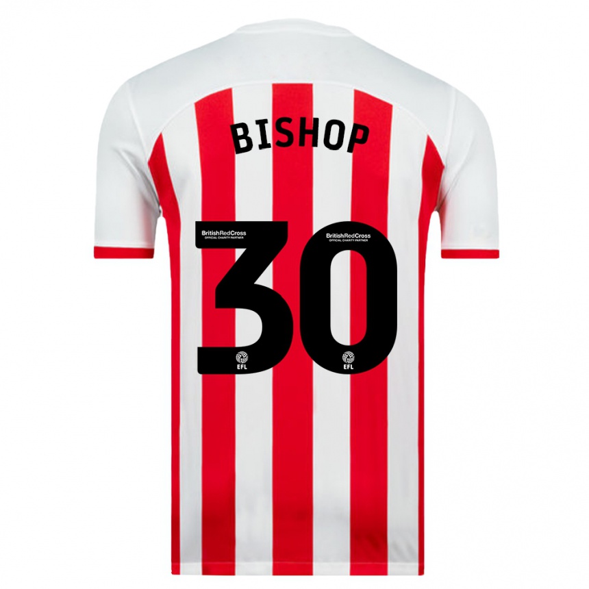 Niño Fútbol Camiseta Nathan Bishop #30 Blanco 1ª Equipación 2023/24 México