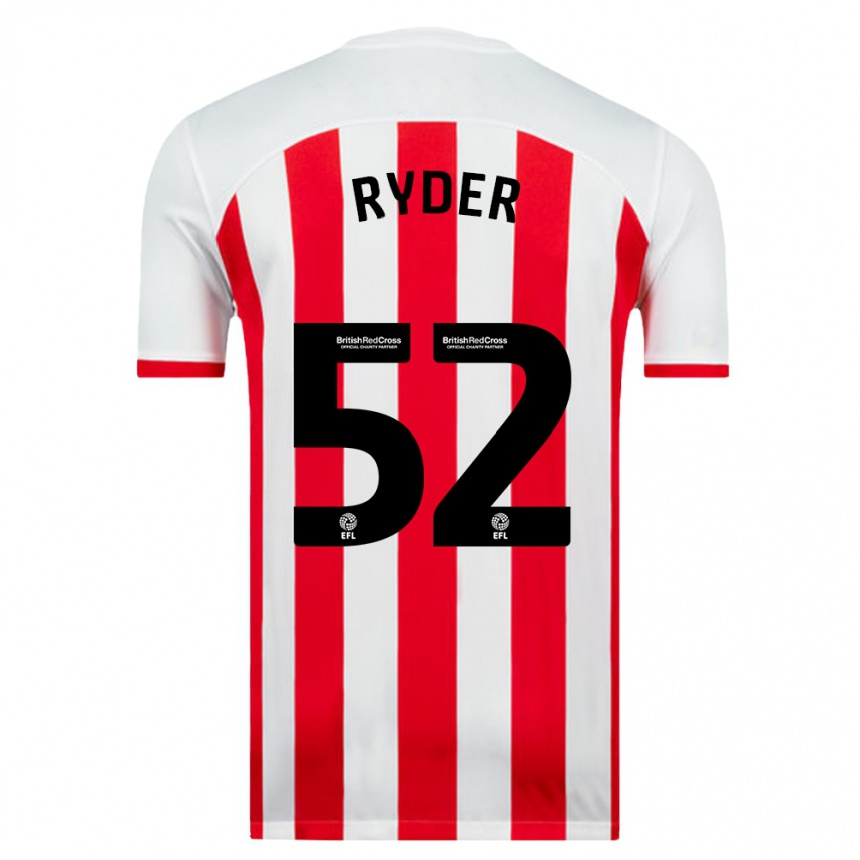 Niño Fútbol Camiseta Joe Ryder #52 Blanco 1ª Equipación 2023/24 México