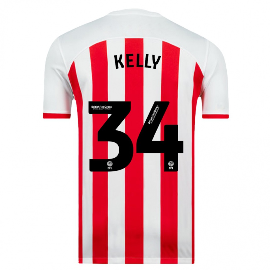 Niño Fútbol Camiseta Caden Kelly #34 Blanco 1ª Equipación 2023/24 México