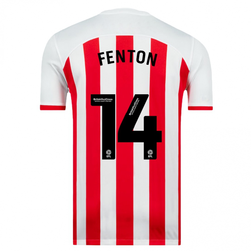 Niño Fútbol Camiseta Natasha Fenton #14 Blanco 1ª Equipación 2023/24 México