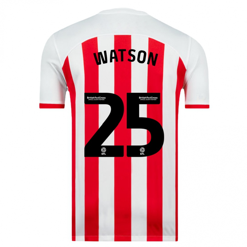 Niño Fútbol Camiseta Katy Watson #25 Blanco 1ª Equipación 2023/24 México