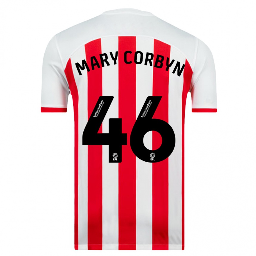 Niño Fútbol Camiseta Mary Corbyn #46 Blanco 1ª Equipación 2023/24 México