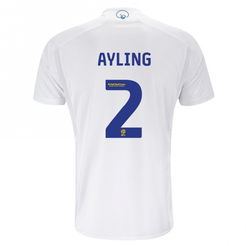 Niño Fútbol Camiseta Luke Ayling #2 Blanco 1ª Equipación 2023/24 México