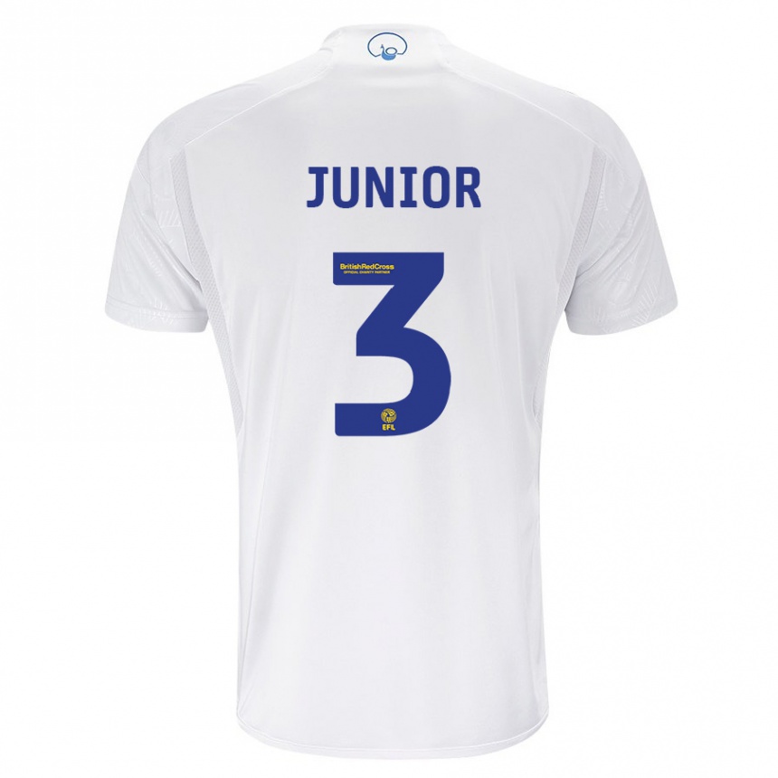 Niño Fútbol Camiseta Junior Firpo #3 Blanco 1ª Equipación 2023/24 México