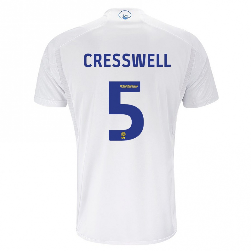 Niño Fútbol Camiseta Charlie Cresswell #5 Blanco 1ª Equipación 2023/24 México