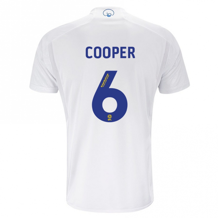 Niño Fútbol Camiseta Liam Cooper #6 Blanco 1ª Equipación 2023/24 México