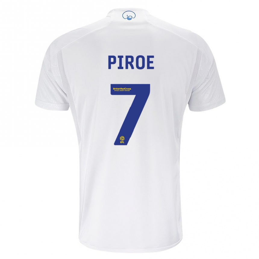 Niño Fútbol Camiseta Joël Piroe #7 Blanco 1ª Equipación 2023/24 México