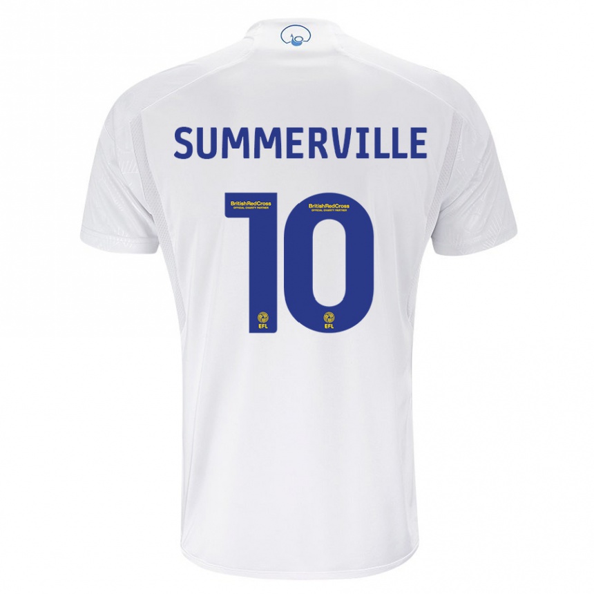 Niño Fútbol Camiseta Crysencio Summerville #10 Blanco 1ª Equipación 2023/24 México