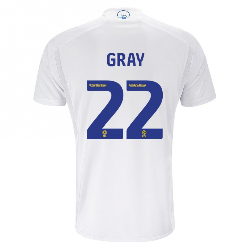 Niño Fútbol Camiseta Archie Gray #22 Blanco 1ª Equipación 2023/24 México