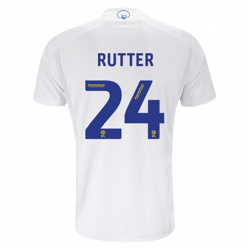 Niño Fútbol Camiseta Georginio Rutter #24 Blanco 1ª Equipación 2023/24 México