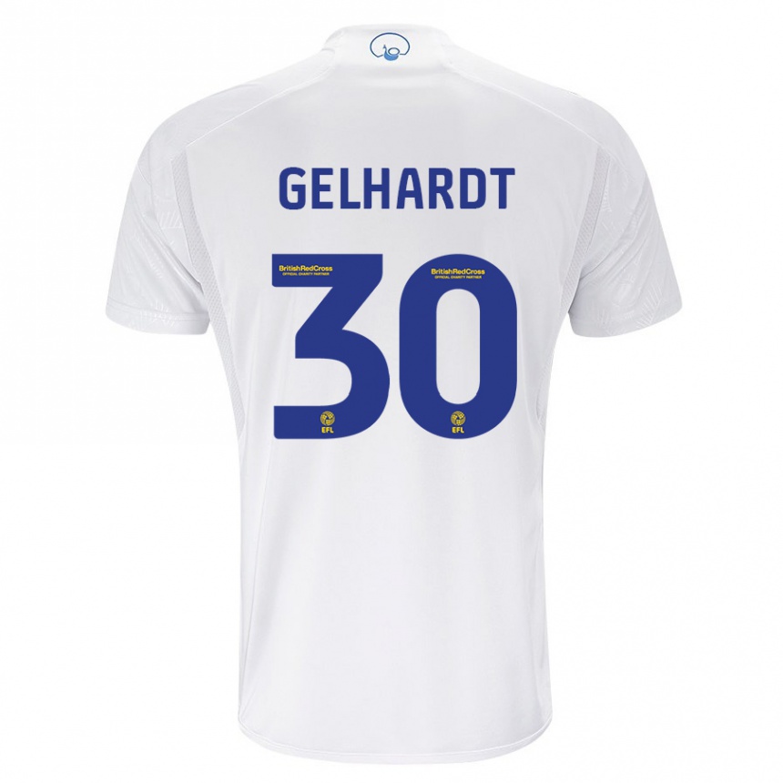 Niño Fútbol Camiseta Joe Gelhardt #30 Blanco 1ª Equipación 2023/24 México