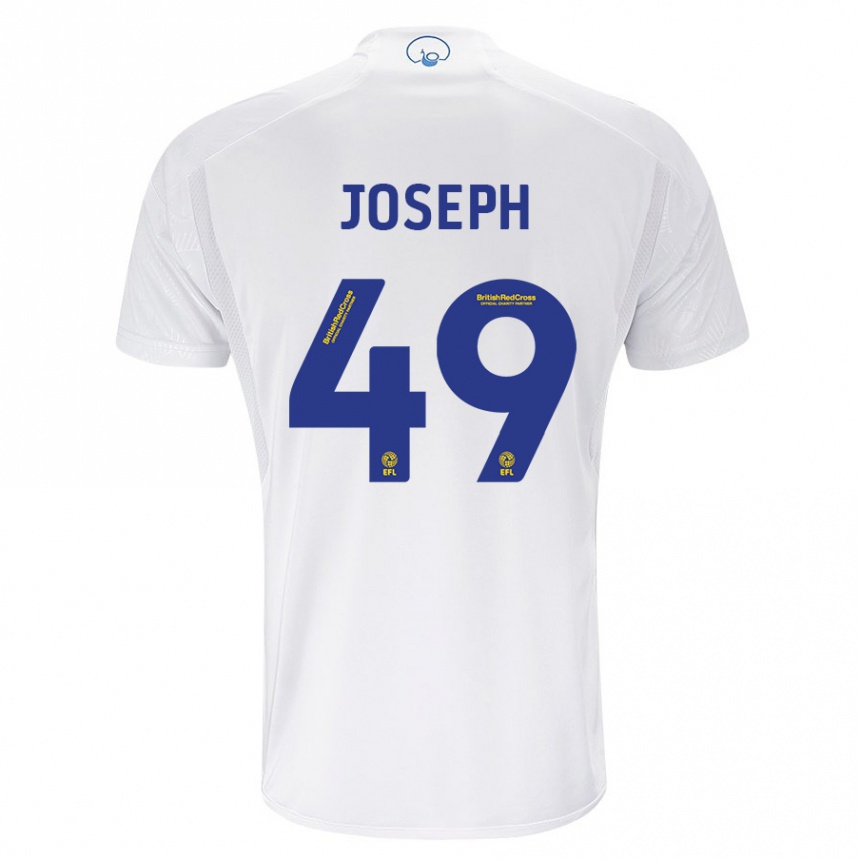 Niño Fútbol Camiseta Mateo Joseph #49 Blanco 1ª Equipación 2023/24 México