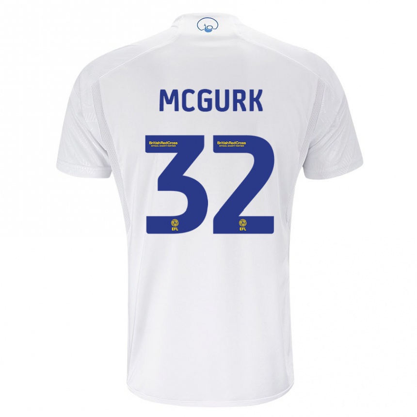 Niño Fútbol Camiseta Sean Mcgurk #32 Blanco 1ª Equipación 2023/24 México