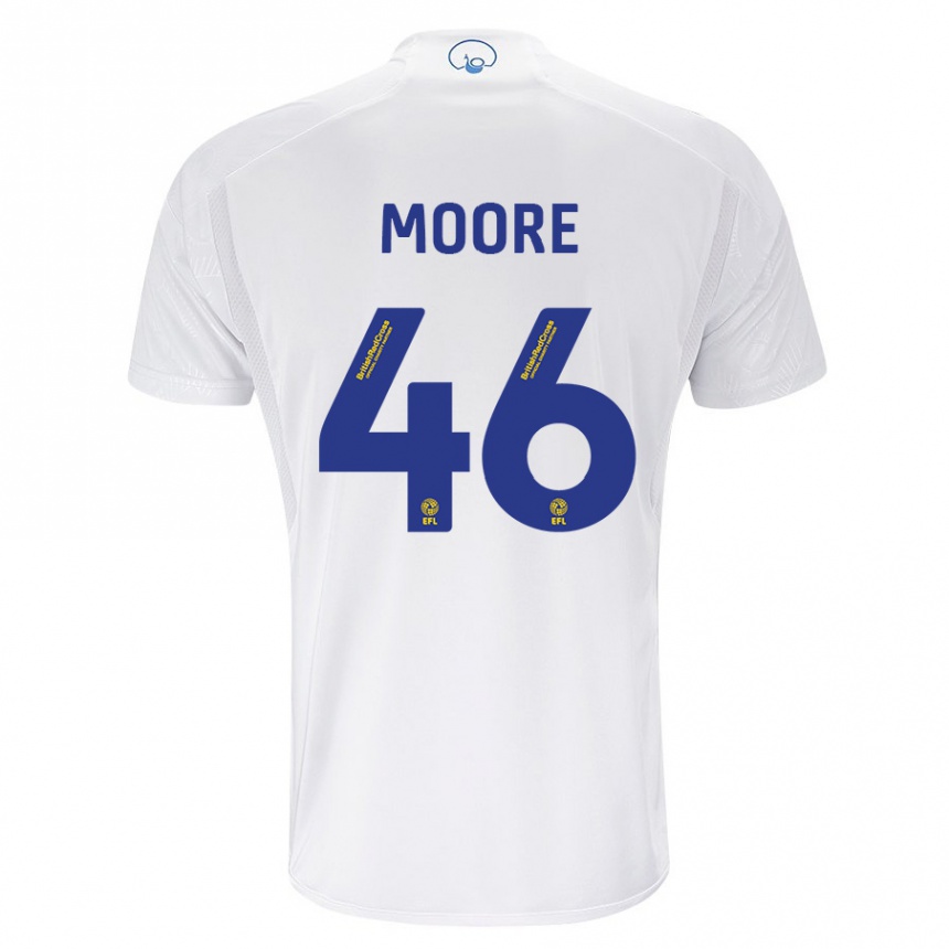 Niño Fútbol Camiseta Kris Moore #46 Blanco 1ª Equipación 2023/24 México