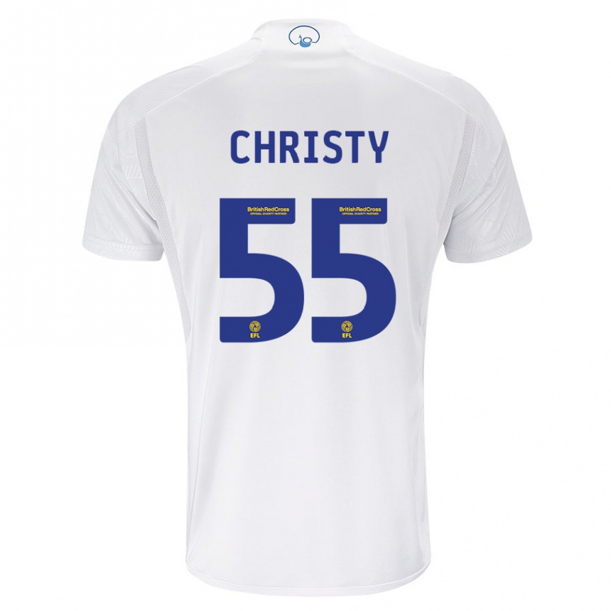 Niño Fútbol Camiseta Harry Christy #55 Blanco 1ª Equipación 2023/24 México