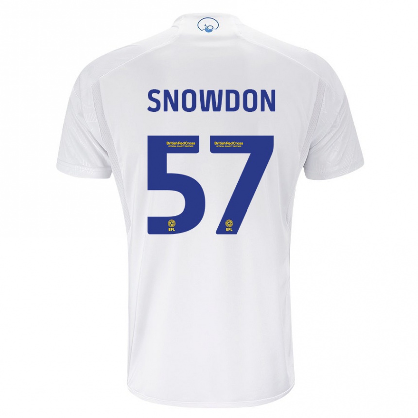 Niño Fútbol Camiseta Joe Snowdon #57 Blanco 1ª Equipación 2023/24 México