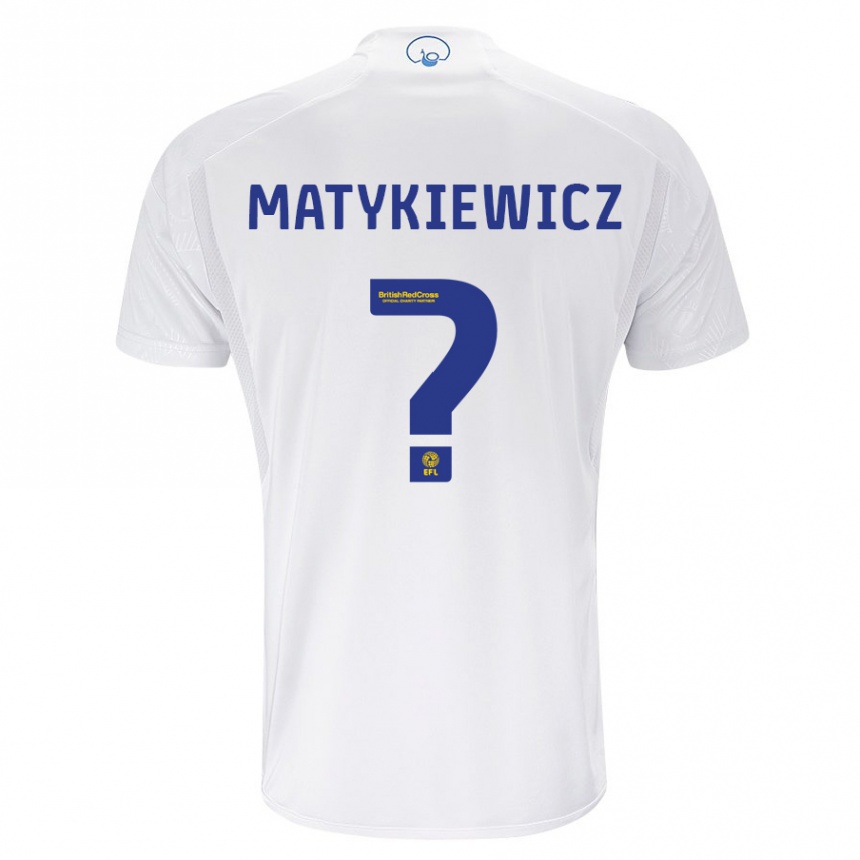 Niño Fútbol Camiseta Luke Matykiewicz #0 Blanco 1ª Equipación 2023/24 México