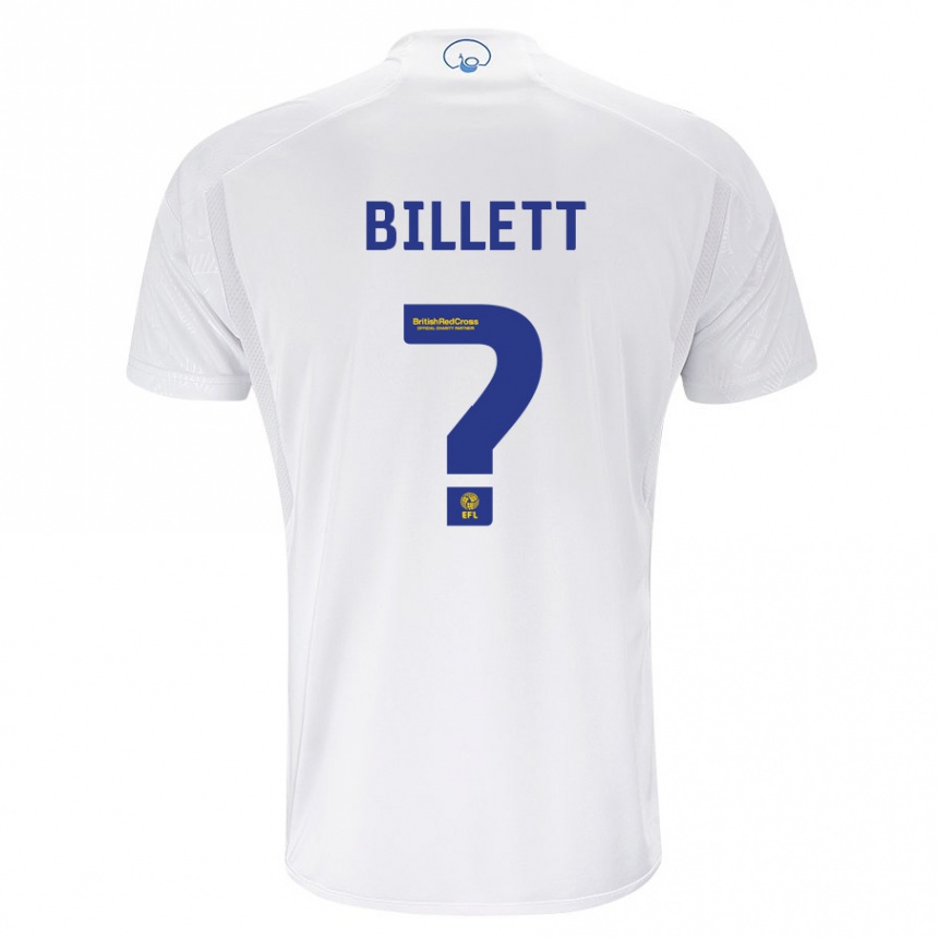 Niño Fútbol Camiseta Joe Billett #0 Blanco 1ª Equipación 2023/24 México