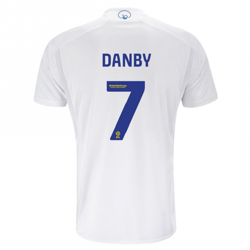 Niño Fútbol Camiseta Sarah Danby #7 Blanco 1ª Equipación 2023/24 México