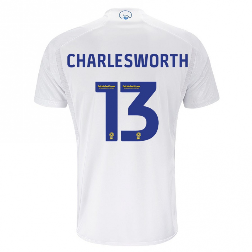 Niño Fútbol Camiseta Millie Robshaw-Charlesworth #13 Blanco 1ª Equipación 2023/24 México