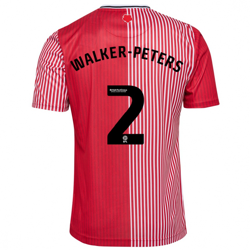 Niño Fútbol Camiseta Kyle Walker-Peters #2 Rojo 1ª Equipación 2023/24 México