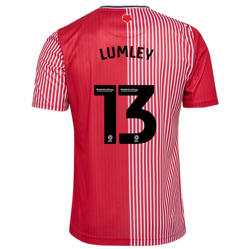 Niño Fútbol Camiseta Joe Lumley #13 Rojo 1ª Equipación 2023/24 México