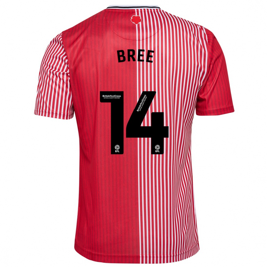 Niño Fútbol Camiseta James Bree #14 Rojo 1ª Equipación 2023/24 México