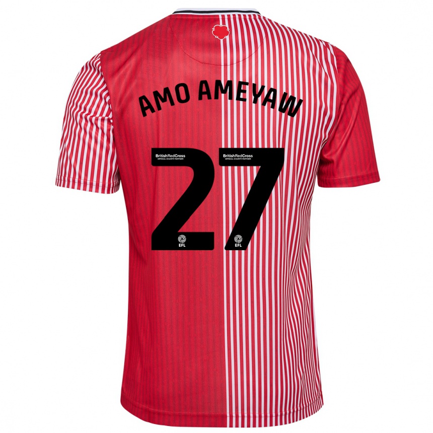 Niño Fútbol Camiseta Samuel Amo-Ameyaw #27 Rojo 1ª Equipación 2023/24 México