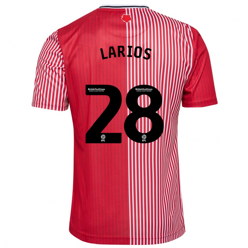 Niño Fútbol Camiseta Juan Larios #28 Rojo 1ª Equipación 2023/24 México