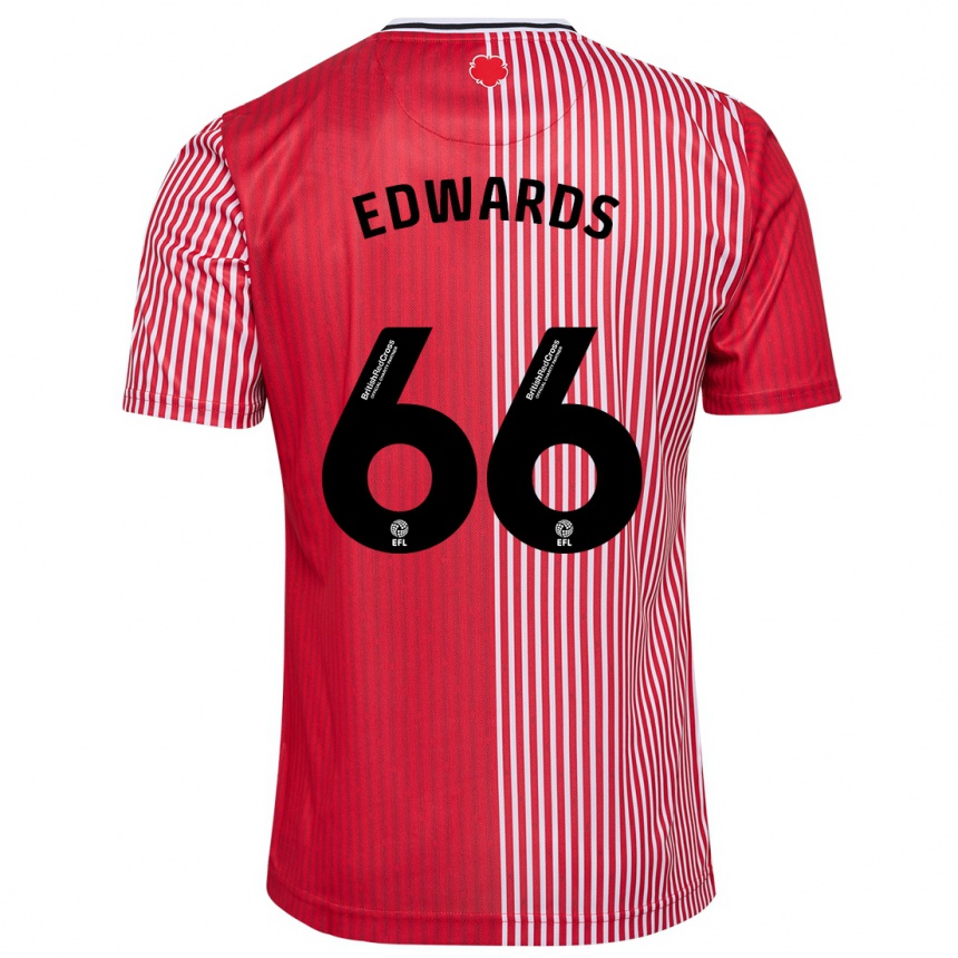 Niño Fútbol Camiseta Diamond Edwards #66 Rojo 1ª Equipación 2023/24 México