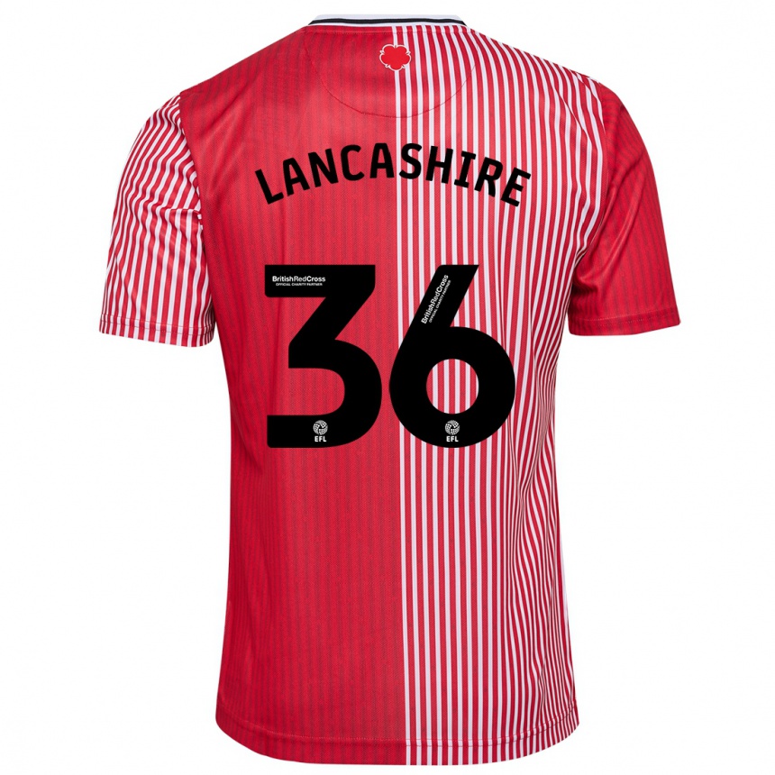 Niño Fútbol Camiseta Olly Lancashire #36 Rojo 1ª Equipación 2023/24 México