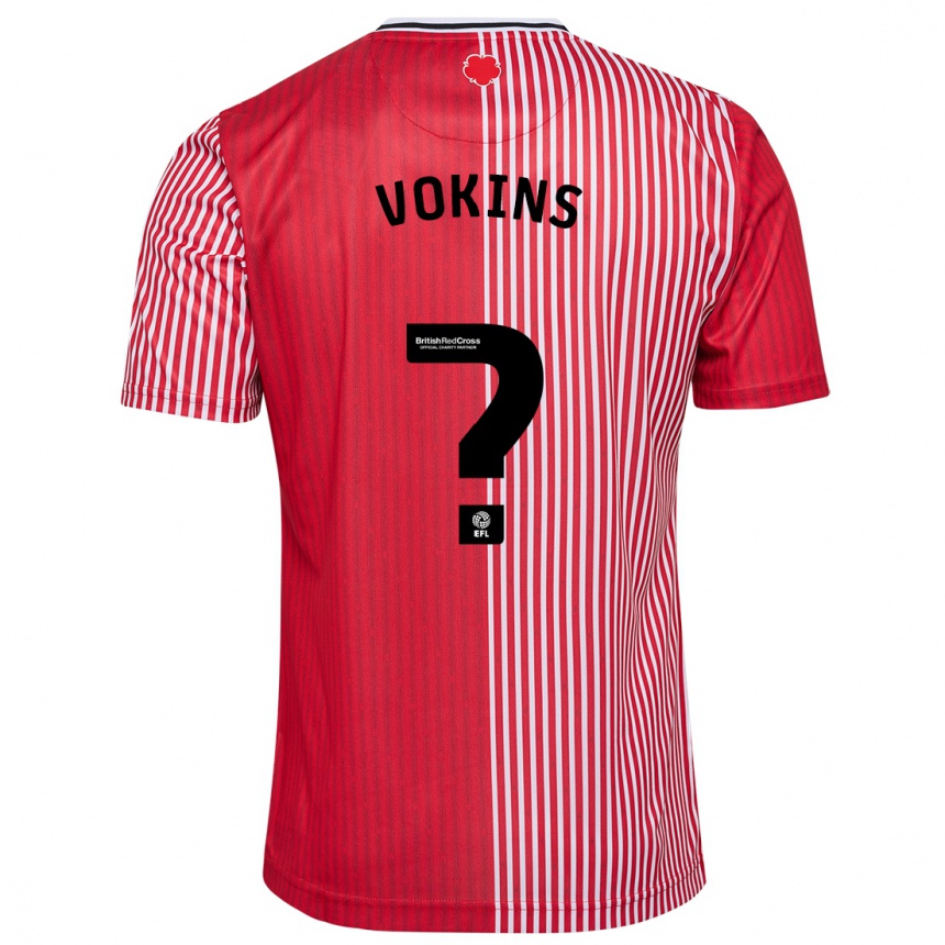 Niño Fútbol Camiseta Jake Vokins #0 Rojo 1ª Equipación 2023/24 México