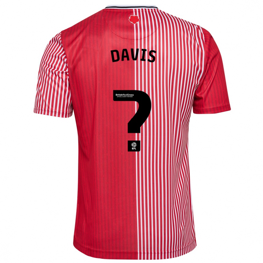 Niño Fútbol Camiseta Sonnie Davis #0 Rojo 1ª Equipación 2023/24 México