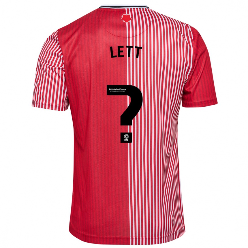 Niño Fútbol Camiseta Josh Lett #0 Rojo 1ª Equipación 2023/24 México