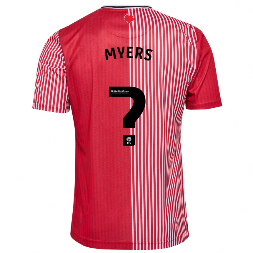 Niño Fútbol Camiseta Tevin Myers #0 Rojo 1ª Equipación 2023/24 México