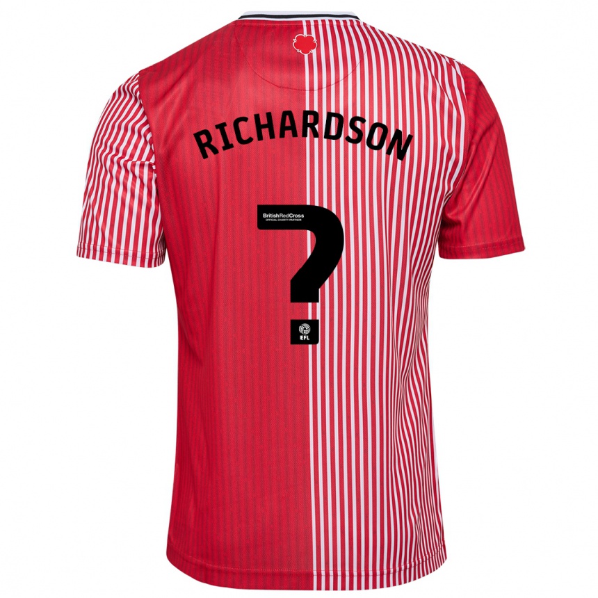 Niño Fútbol Camiseta Cale Richardson #0 Rojo 1ª Equipación 2023/24 México