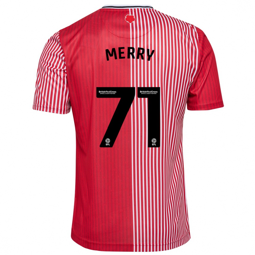 Niño Fútbol Camiseta Will Merry #71 Rojo 1ª Equipación 2023/24 México