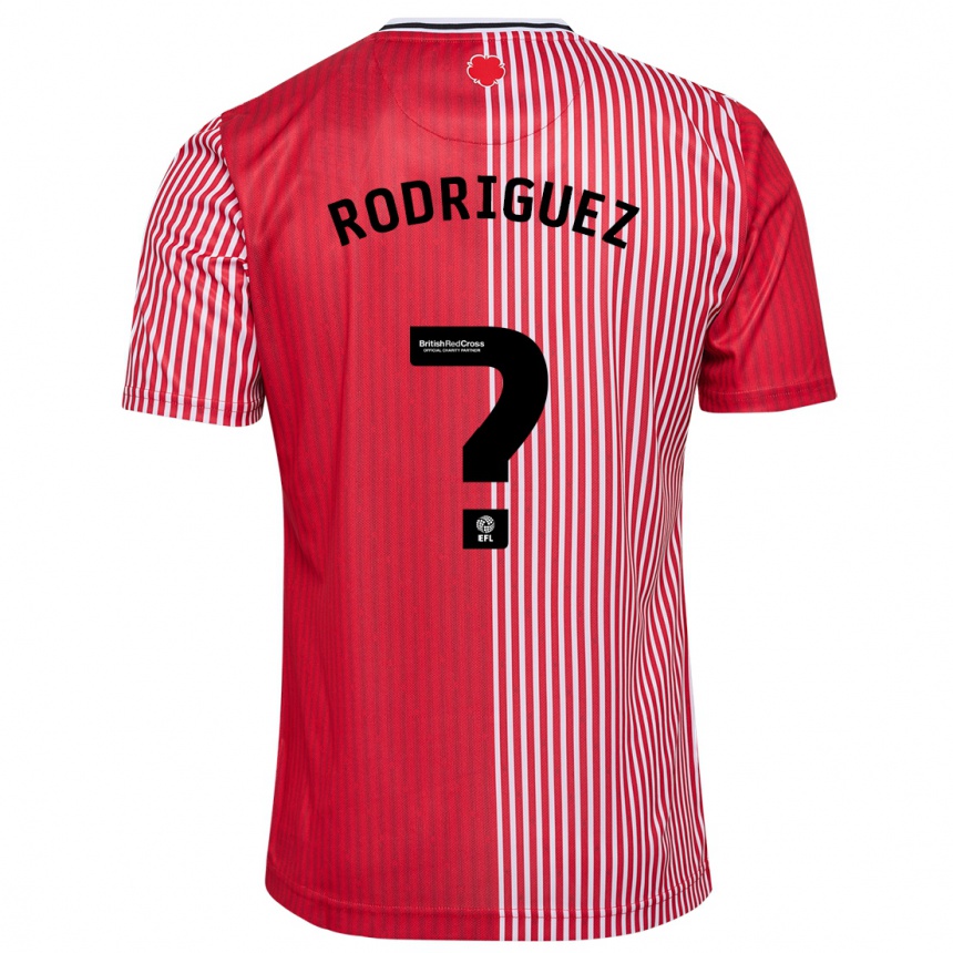 Niño Fútbol Camiseta Alejandro Gomes Rodriguez #0 Rojo 1ª Equipación 2023/24 México